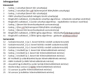 HU-400i Plus telepítési segédlet - Jelmagyarázat